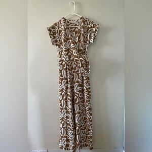 Brown & White Jumpsuit